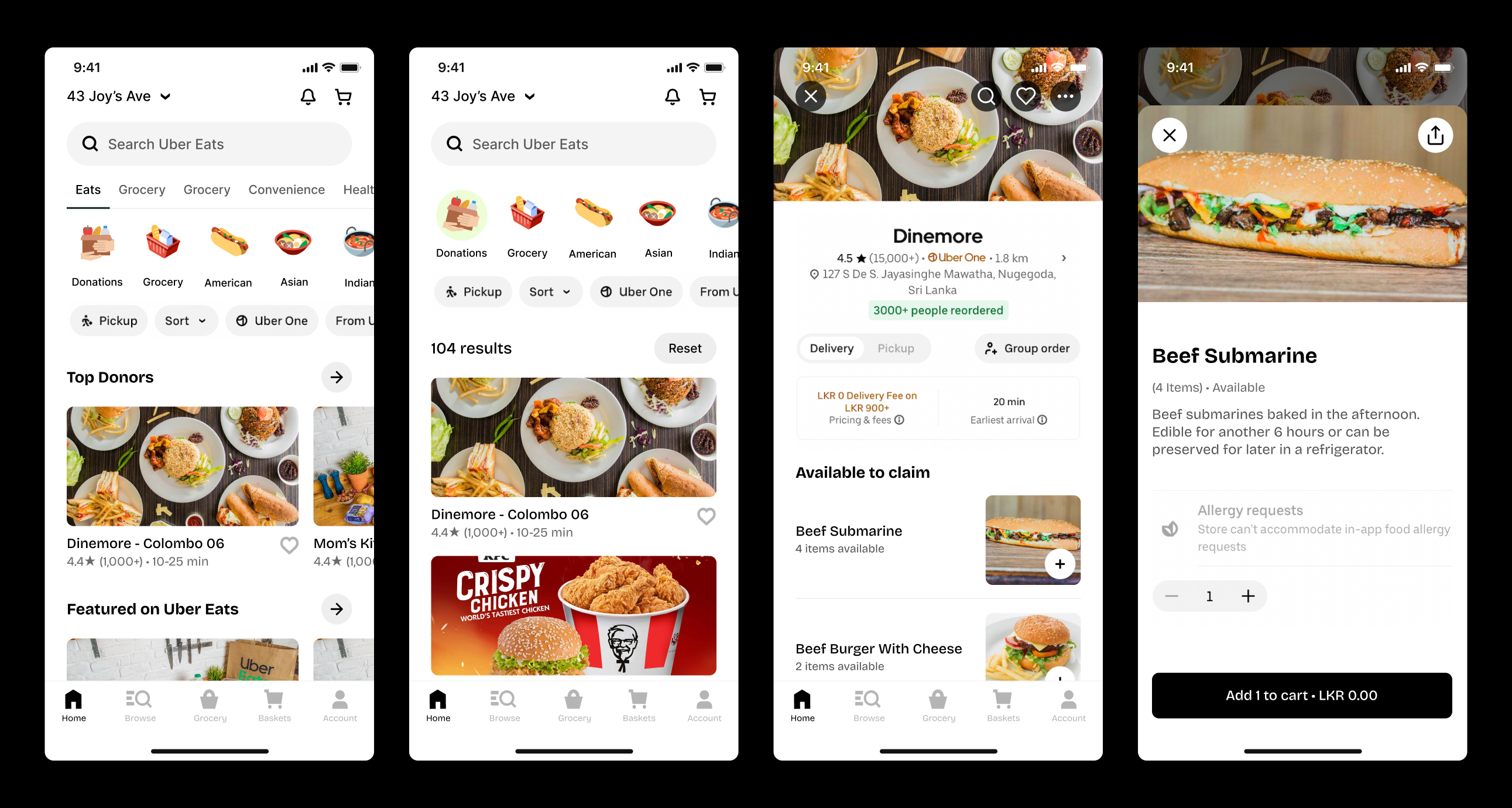 Eats app flow